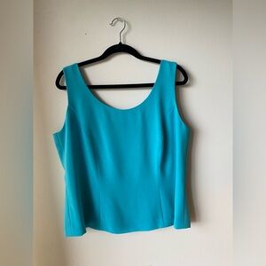 Obsessions contour vintage blue sleeveless top - made in Canada